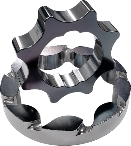 Boundary 2011+ Ford Coyote Mustang/GT350 Billet Black Oil Pump Gear - Vane Ported MartenWear Treated