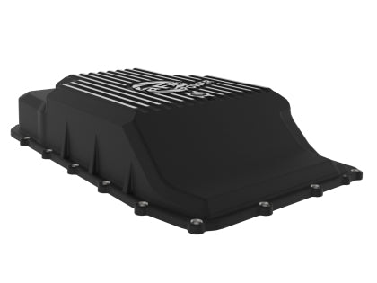 AFE 17-24 FORD F-150 10R60/10R80 PRO SERIES REAR TRANSMISSION PAN BLACK W/ MACHINED FINS